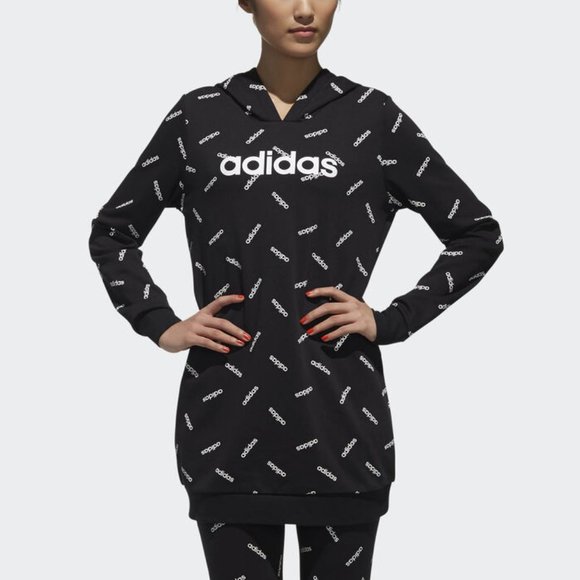 adidas allover print hoodie